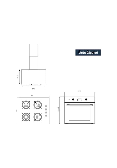 Kumtel Italian Design Plus Cam Ankastre Set