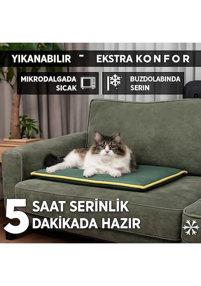4 Mevsim Kedi Köpek Minderi 60 40 Yıkanabilir Pet Yatağı Kedi Köpek Serinletici Minder 60 40 / 4 Mevsim Yatak, So