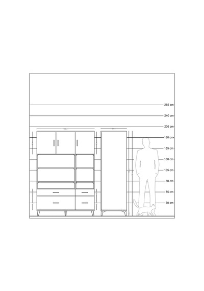 Kronos Dolap 10 Raflı 4 Çekmeceli 3 Kapaklı 132x59x195 Çam-aytaşı/antrasit Aytası/antrasıt Kronos Dolap 10 Raflı 4 Çekmeceli 3 Kapaklı 132x59x195 Çam-aytaşı/antrasit Aytası/antrasıt