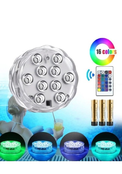Su Geçirmez Akvaryum Su Üstü Kumandalı Dekoratif Led Aydınlatma Rgb Kumandalı - Kumandalı Led Rgb