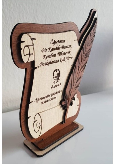 Ahşap Plaket Öğretmenler Günü Hediyesi 92863207