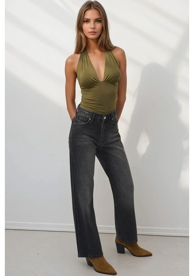 Hiccup Straight Fit Jeans Siyah