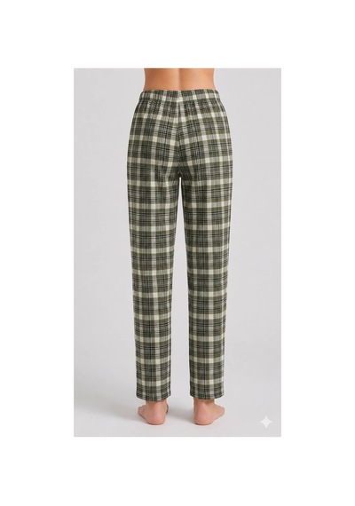 Yasar Underwear Kadın Ekose Pijama Altı Lastikli Bel Kurdele Detaylı Rahat Kesim Haki,siyah Haki,siyah Yasar Underwear Kadın Ekose Pijama Altı Lastikli Bel Kurdele Detaylı Rahat Kesim Haki,siyah Haki,siyah