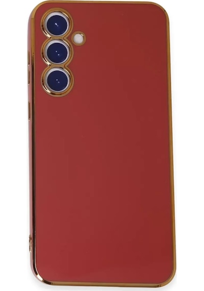Newface Samsung Uyumlu Galaxy S23 Fe Kılıf Volet Silikon - Kırmızı Resimdeki