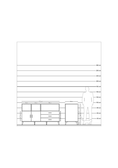 Kronos Konsol 5 Raflı 3 Çekmeceli 2 Kapaklı 176x59x99 Antrasit-ça Antrasit-çam Kronos Konsol 5 Raflı 3 Çekmeceli 2 Kapaklı 176x59x99 Antrasit-ça Antrasit-çam