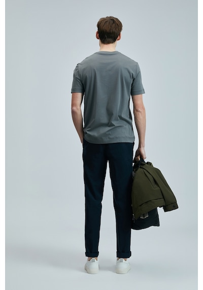Lufian Bran Modern Grafik T- Shirt Koyu Yeşil Koyu Yeşil 111020262100610 Koyu Yeşil