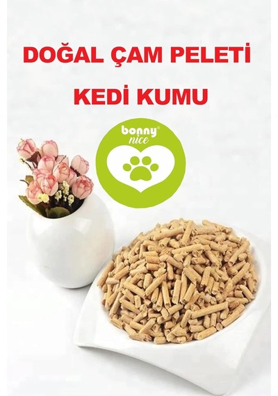 Doğal Çam Peleti Kedi Kumu 5 Kg 10 Lt 5 Adet