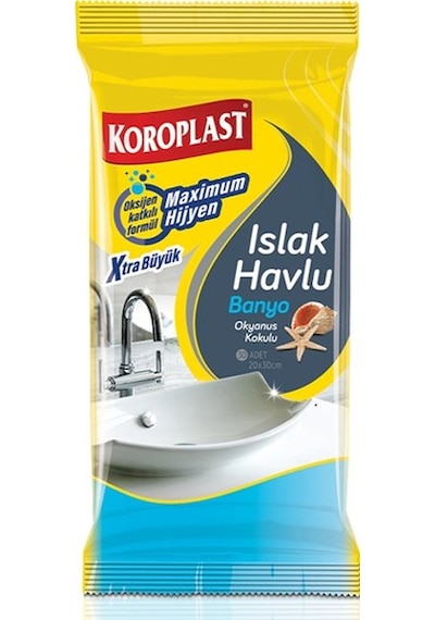 Koroplast Islak Havlu Banyo Okyanus Kokulu 30'lu