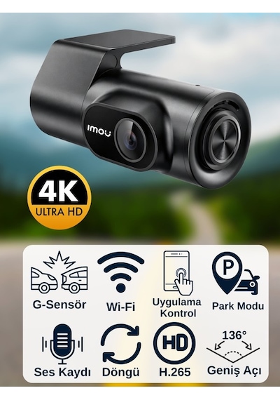Dual 2. Nesil, Wi-fi, Araç Kamerası, 4k Ultra Hd Çözünürlük Süper Gece Görüşü