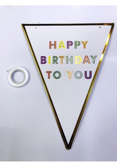 Happy Birthday To You Flama Bayrak Süs N188 3