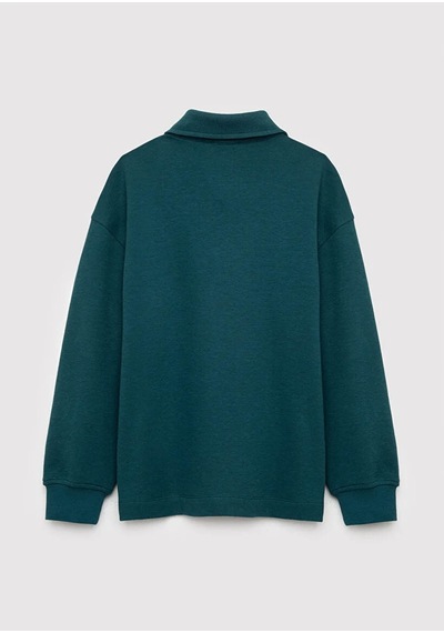 Mavi Patch Detaylı Loose Fit Yeşil Erkek Çocuk Sweatshirt 6s10193-71932