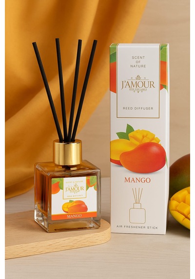 Mango Kokulu Çubuklu Oda Kokusu 100 Ml Tropikal Ve Kalıcı Ferahlık Mango