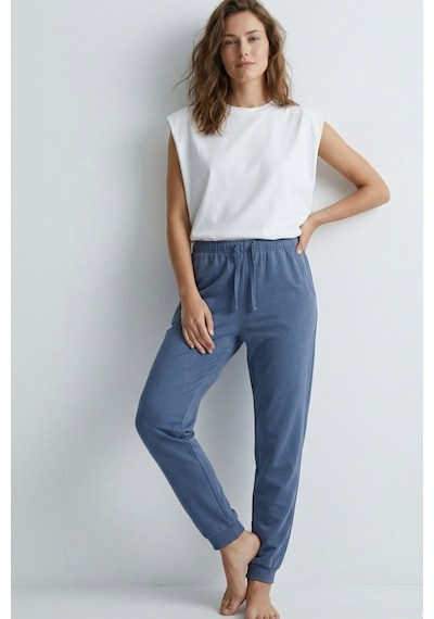 Elemge %100 Pamuk Compact Penye Süprem Kadın Pijama Altı Cepli Regular Fit Manşet Paça Esnek Terletmez İndg İndigo Elemge %100 Pamuk Compact Penye Süprem Kadın Pijama Altı Cepli Regular Fit Manşet Paça Esnek Terletmez İndg İndigo