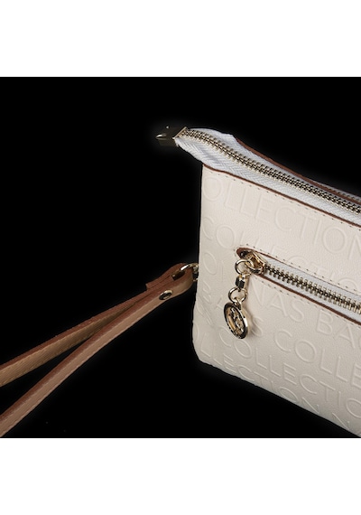 Nas Bag Kadın Çapraz Ve Clutch Çanta Bilek Ve Çapraz Askılı Krem Camel Gofraj 24x15 Cm Krem Camel Gofraj Çok Renkli