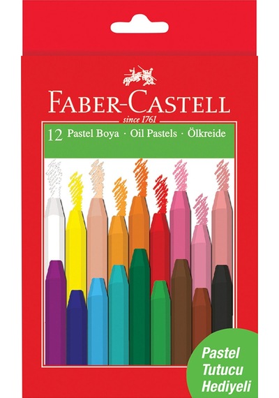 Faber Castell Pastel Boya 12'li Set Hediyeli