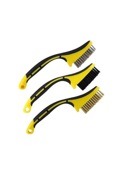 Metal Çok Amaçlı Temizleme Fırçası 3'lü Set