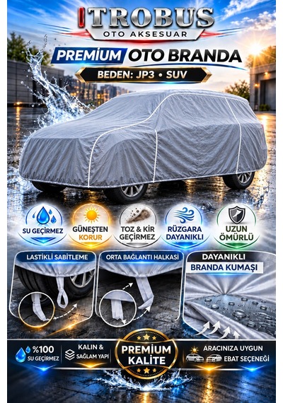 Hummer H2 7 Koltuk 2002-2009 Uyumlu Premium Araba Brandası Oto Branda Jp3 Beden