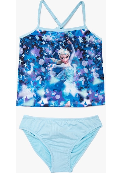Koton Bikini Takımı Elsa Baskılı Lisanslı 2'li Açık İndigo 0ykg86301bm Açık İndigo