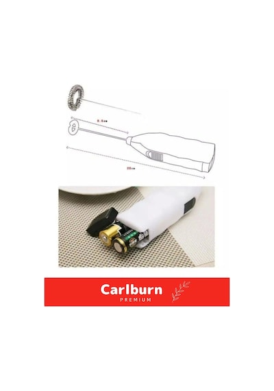 Premium Çelik Uçlu Pilli Kahve Sos Krema Mama Süt Köpürtücü Yumurta Çırpıcı Mini Mikser
