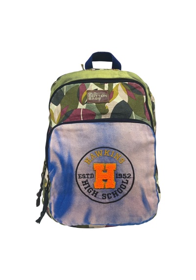 Old Cotton Cargo Kaliteli Renkli Vintage Disayn Sırt Gezi Okul Seyahat Çantası 30 Cm X 42 Cm Mor