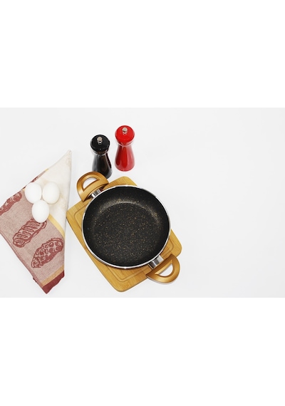 Eminox Çift Kulplu Granit Sahan Tava 18 CM