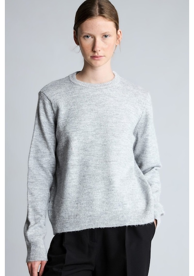 Defacto Regular Fit Bisiklet Yaka Triko Basic Kazak H9438ax26wngr156 Gri-gr156