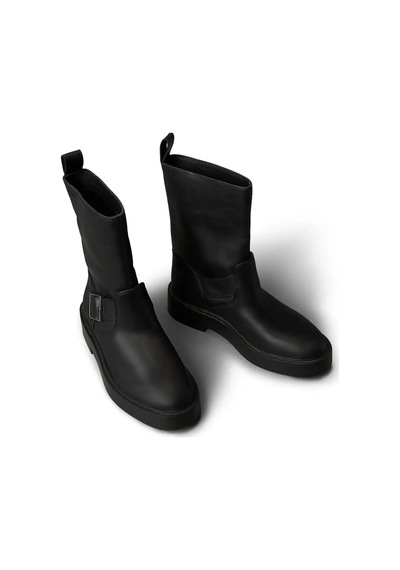 Calvin Klein Concave Welt Bıker Siyah Kadın Bot