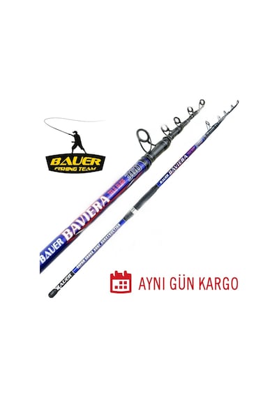 Bauer Baviera Teleskopik 390 CM 100-200Gr  Surf Olta Kamışı