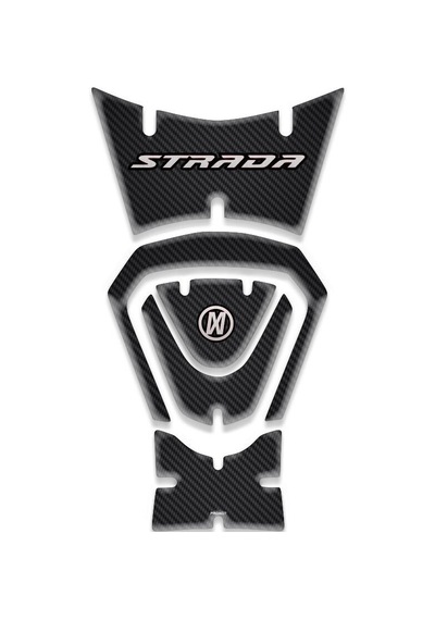 Mondıal Strada Uyumlu Tank Pad Set Kırmızı Karbon Diğer