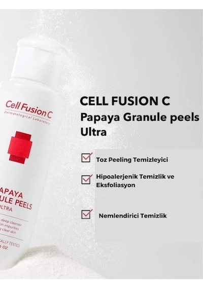 Cell Fusion C Papaya Granül Enzim Peeling Toz Temizleyici 50 G