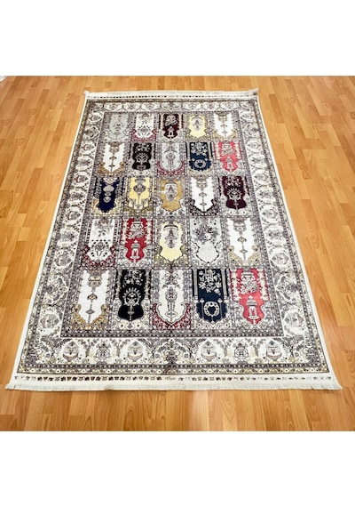 Otantik Karma Desenli 160 X 230 Dijital Baskı Halı Çok Renkli