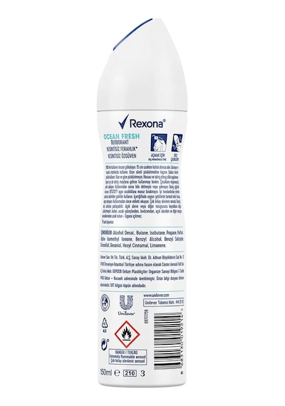 Rexona Ocean Fresh Kadın Sprey Deodorant 2 x 150 ML