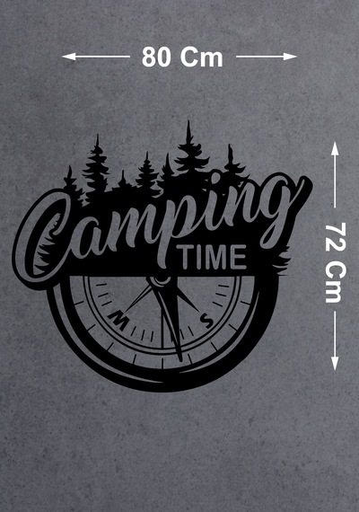 Kamp Sticker - 4x4 Off Road Adventure Avcı Sticker - Araba Oto Motosiklet Karavan Sticker - 02168 80 Cm