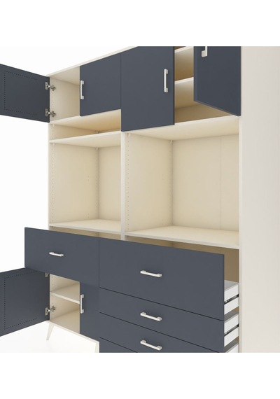 Kronos Gardrop 7 Raflı 5 Çekmeceli 6 Kapaklı 176x59x221 Aytaşı-antrasit Antrasit Kronos Gardrop 7 Raflı 5 Çekmeceli 6 Kapaklı 176x59x221 Aytaşı-antrasit Antrasit