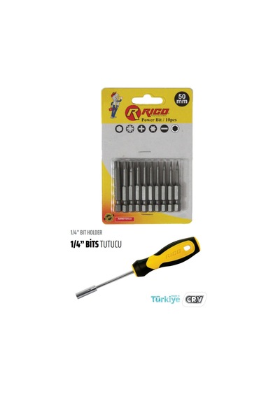 Rıco Torx Bits Uç Takımı Adaptör Tutucu
