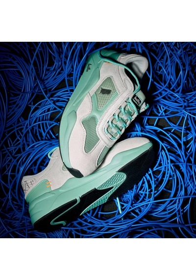 Bathu 10/43 Erkek Deri Sneaker - Pastel Yeşil Yeşil