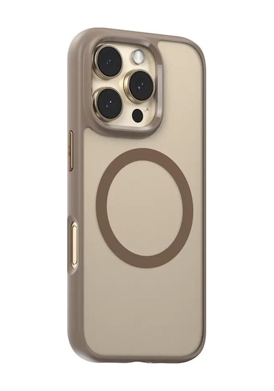 Apple Uyumlu iPhone Blueo 16 Pro Gold Skin friendly Anti drop Magnetic