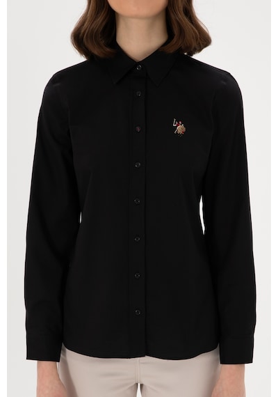 U.s. Polo Assn. Kadın Siyah Gömlek Basic 50298089-vr046 Siyah