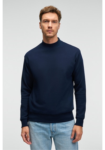 Grımelange QUILLA Erkek Yarım Balıkçı Basic Lacivert Sweatshirt