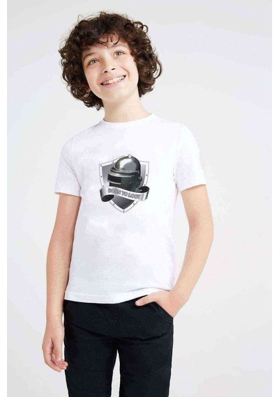 Tshirthane Born To Loot Baskılı Unisex Çocuk Beyaz T-Shirt