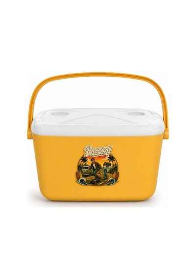20 Lt Buzzy Retro Buzluk Termos 1179 Cooler Box -395 Sarı