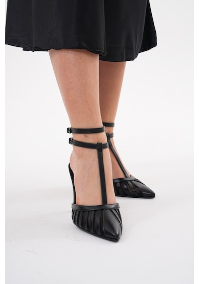 Wolk Shoes Kadın Topuklu Stiletto Ayakkabı Siyah