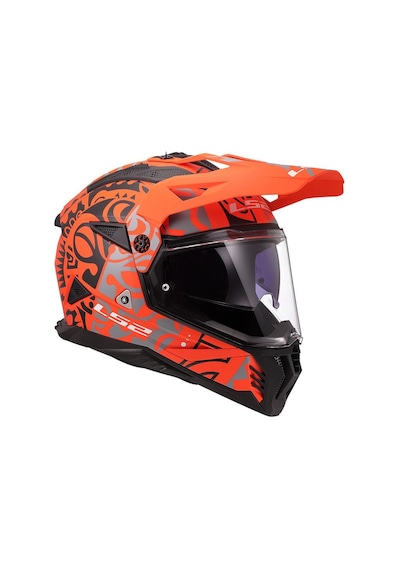 Ls2 Pioneer 2 Rangi Kros Kask Turuncu