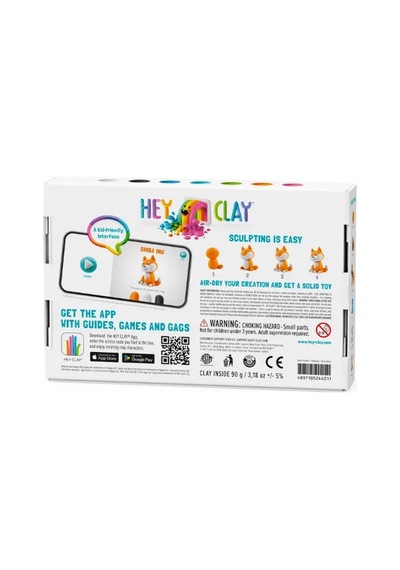 Hey Clay Yaratıcı Kil Seti - Spitz, Shiba Inu, Pug Çok  Renkli