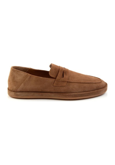 Bambi Taba Leather Erkek Loafer Ayakkabı E01589240102 Taba