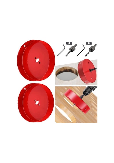 2 Li Alçıpan Plastik Ahşap Panç Ve Adaptör Seti 180 Mm 200 Mm