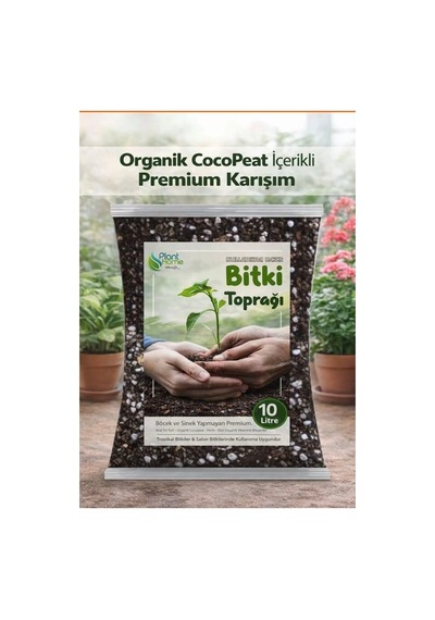10 Litre Kullanıma Hazır Bitki Toprağı - Salon Bitkileri Be Tropikal Bitkiler Için Premium Kaliteli 10 L