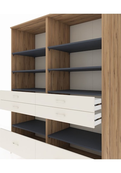 Kronos Gardrop 8 Raflı 6 Çekmeceli 176x59x221 Çam-antrasit/aytaşı Antrasit/aytaşı Kronos Gardrop 8 Raflı 6 Çekmeceli 176x59x221 Çam-antrasit/aytaşı Antrasit/aytaşı