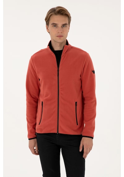 U.S. Polo Assn. Erkek Regular Fit Gül Kurusu Polar Örme Hırka 50313779-VR026
