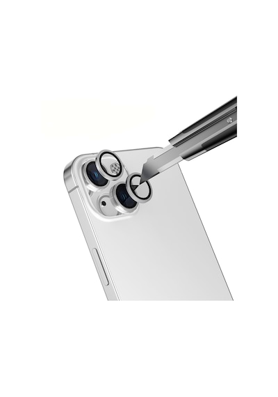 Apple Uyumlu iPhone 15 Zore Mikro Kamera Lens Koruyucu Pembe